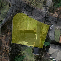 45 Fenwick Rd, Newton MA 02468-2214 aerial view