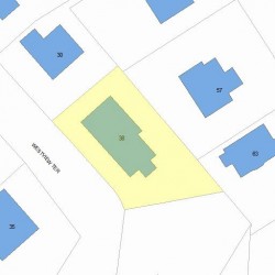 38 Westview Ter, Newton MA  02465-2345 plot plan