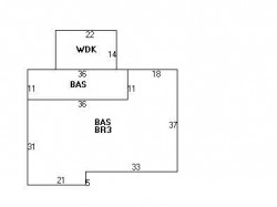 154 Evelyn Rd, Newton MA 02468-1042 floor plan