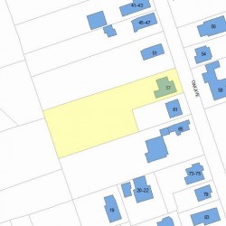 57 Oak Ave, Newton MA  02465-1814 plot plan