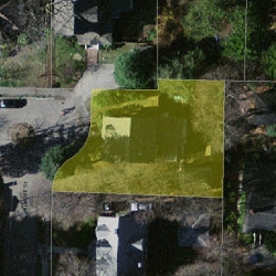 19 Elmore St, Newton MA  02459-1118 aerial view