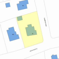 95 Highland Ave, Newton MA 02460-1848 plot plan