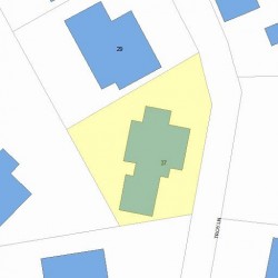 37 Troy Ln, Newton MA 02468-1016 plot plan