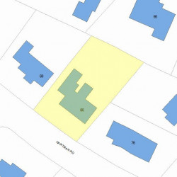 66 Hartman Rd, Newton MA  02459-3060 plot plan