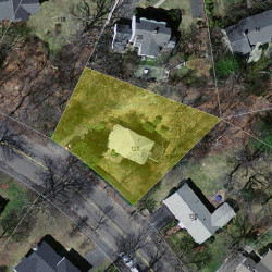 120 Dedham St, Newton MA  02461-2136 aerial view