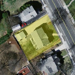 401 Winchester St, Newton MA  02461-2008 aerial view