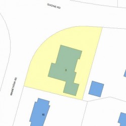 8 Winnetaska Rd, Newton MA  02468-1425 plot plan