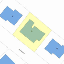80 Nardell Rd, Newton MA  02459-2821 plot plan