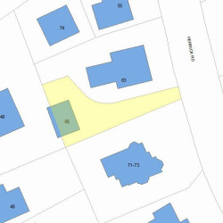 65 Herrick Rd, Newton MA 02459-2217 plot plan