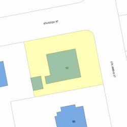 63 Columbus St, Newton MA 02461-1437 plot plan