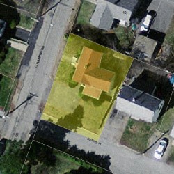 14 Cummings Rd, Newton MA  02459-1735 aerial view