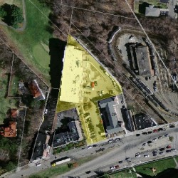 35 Commonwealth Ave, Newton MA aerial view