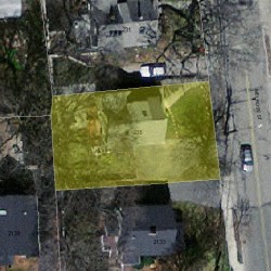 235 Melrose St, Newton MA  02466-1120 aerial view