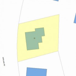 15 Garland Rd, Newton MA 02459-1740 plot plan