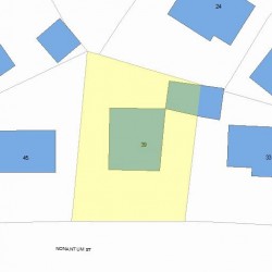 39 Nonantum St, Newton MA 02458-2433 plot plan