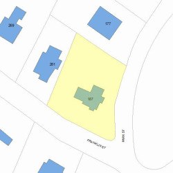 187 Park St, Newton MA 02458-2042 plot plan