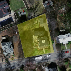 303 Highland Ave, Newton MA  02465-2513 aerial view