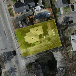 190 Walnut St, Newton MA 02460-1610 aerial view