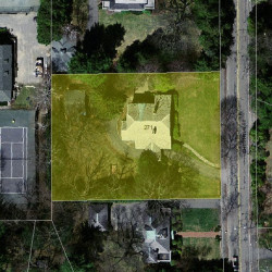 271 Chestnut St, Newton MA  02465-2932 aerial view