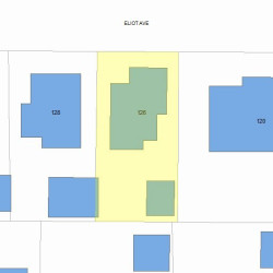 126 Eliot Ave, Newton MA 02465-1728 plot plan