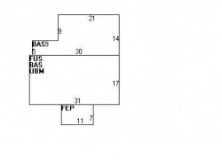 259 Cherry St, Newton MA  02465-1607 floor plan