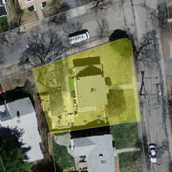 157 Melrose St, Newton MA  02466-1107 aerial view