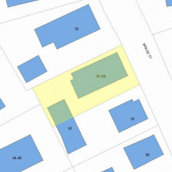 59 Bridge St, Newton MA 02458-1103 plot plan
