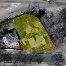 1265 Walnut St, Newton MA  02461-1840 aerial view
