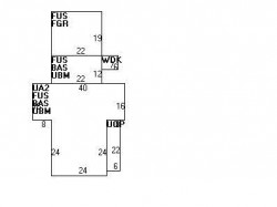 454 Waltham St, Newton MA 02465-1933 floor plan