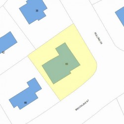 60 Brookline St, Newton MA 02467 plot plan