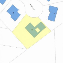 39 Sky View Cir, Newton MA  02459-3157 plot plan