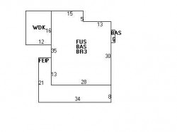 3 Fair Oaks Ave, Newton MA 02460-1216 floor plan