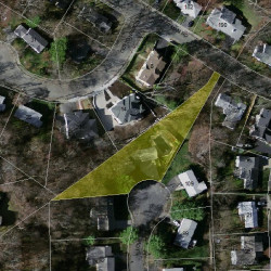 108 Lovett Rd, Newton MA  02459-3106 aerial view