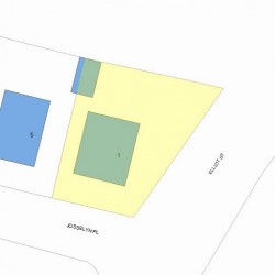 1 Josselyn Pl, Newton MA  02461-1609 plot plan