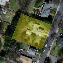 103 Beethoven Ave, Newton MA 02468-1731 aerial view