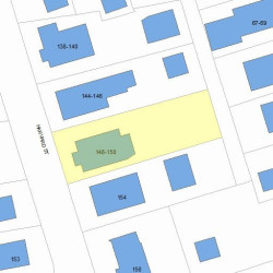 148 Harvard St, Newton MA 02460-2204 plot plan