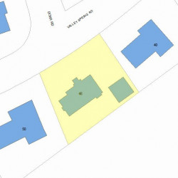 46 Valley Spring Rd, Newton MA  02458-2712 plot plan