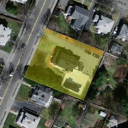 330 Lexington St, Newton MA  02466-1222 aerial view