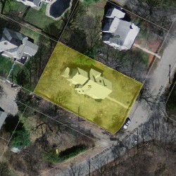 75 Evergreen Ave, Newton MA 02466-1702 aerial view