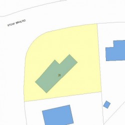 20 Stony Brae Rd, Newton MA  02461-1708 plot plan