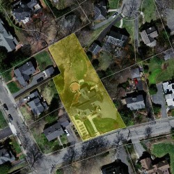 337 Highland Ave, Newton MA  02465-2513 aerial view