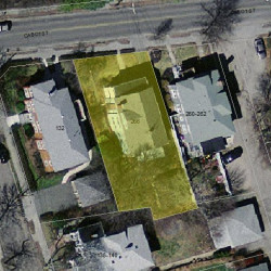 266 Cabot St, Newton MA 02460-2041 aerial view