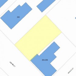 248 Adams St, Newton MA  02458-1204 plot plan