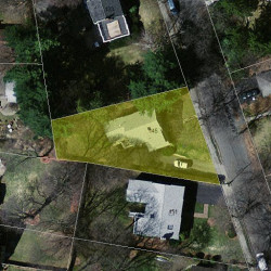 145 Beaumont Ave, Newton MA 02460-2315 aerial view