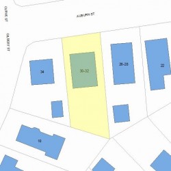 30 Auburn St, Newton MA  02465-2205 plot plan