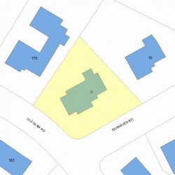 6 Fairhaven Rd, Newton MA 02459-3424 plot plan