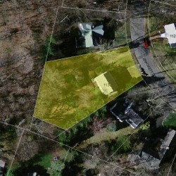 113 Brackett Rd, Newton MA  02458-2613 aerial view