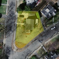 45 Greenlawn Ave, Newton MA  02459-1712 aerial view
