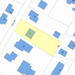 64 Smith Ave, Newton MA 02465-1554 plot plan