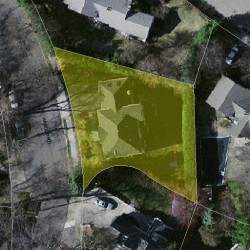 243 Arnold Rd, Newton MA  02459-3018 aerial view